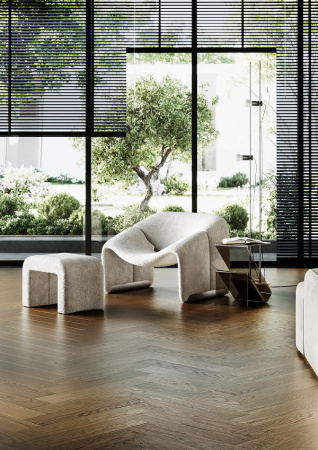 Кварцевый паркет Quartz Parquet Английская Ёлка Дуб Рустикальный 33-410 5/0,6 мм