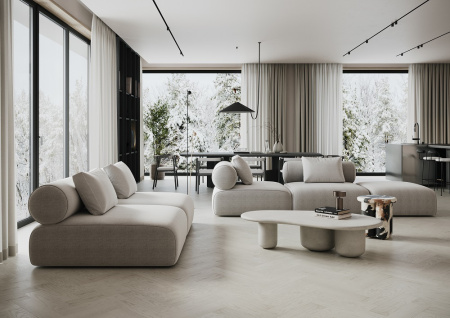 Кварцевый паркет Quartz Parquet Штучный паркет Дуб Песочный 44-408 5/0,6 мм